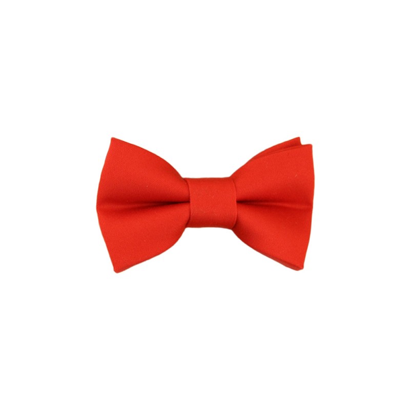 Handmade Red Baby Pre-Tied Bow Tie 0-36 Months Old