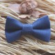 Blue Raf Linen Baby Pre-Tied Bow Tie For 0-36 Months Old