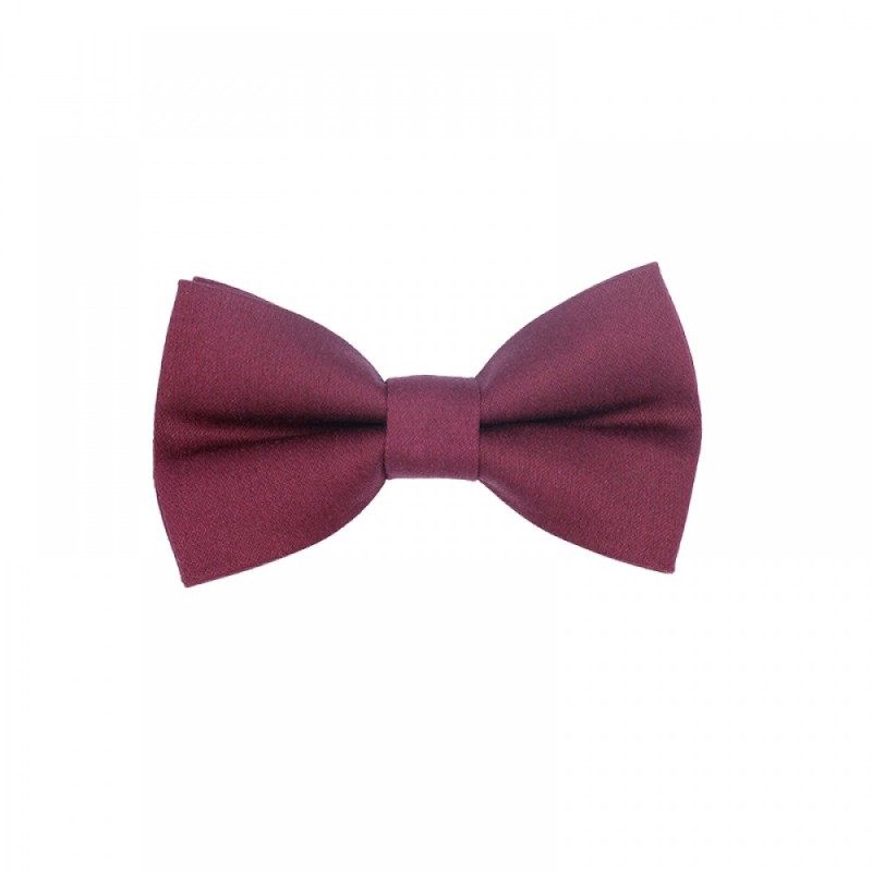 Handmade Bordeux Baby Pre-Tied Bow Tie 0-36 Months Old
