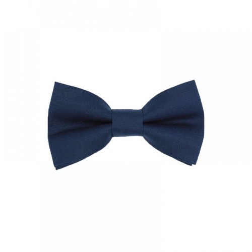 Handmade Blue Navy Color Kid Pre-Tied Bow Tie For 0-36 Months Old