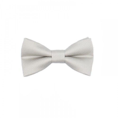 Baby Bow Tie Gray With Embossed Stripes