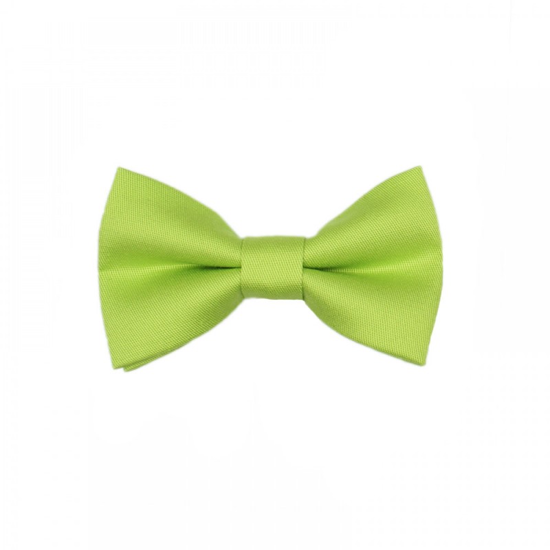 Handmade Light Green Kid Pre-Tied Bow Tie For 0-36 Months Old