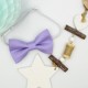 Handmade Purple Lilac Baby Pre-Tied Bow Tie 0-36 Months Old