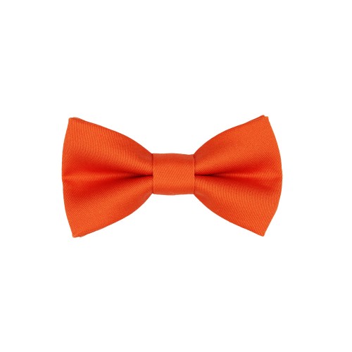 Handmade Orange Kid Pre-Tied Bow Tie For 0-36 Months Old