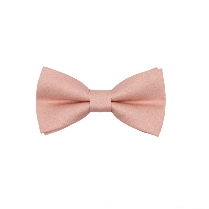 Handmade Peach Baby Pre-Tied Bow Tie 0-36 Months Old