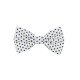 Baby Bow Tie White With Blue Navy Stars