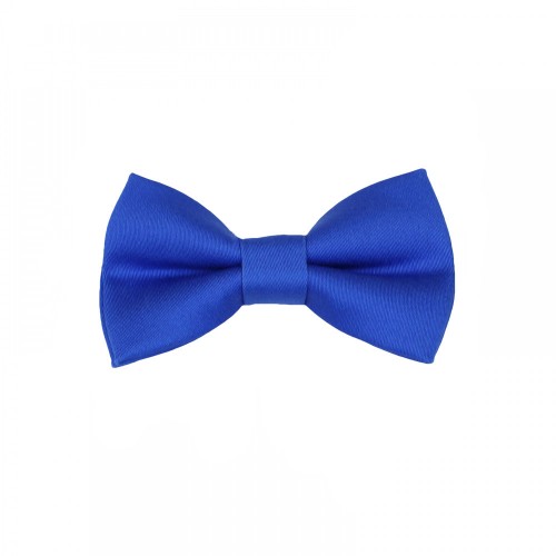 Handmade Blue Electric Baby Pre-Tied Bow Tie 0-36 Months Old