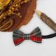 Plaid Red Kid Pre-Tied Bow Tie For 0-36 Months Old