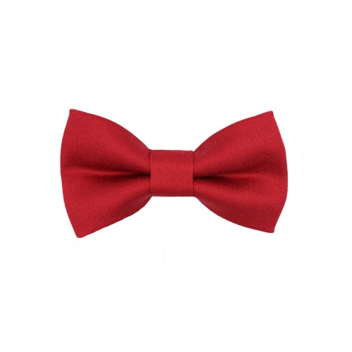 Handmade Wine Red Baby Pre-Tied Bow Tie