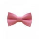 Handmade  Pink Color Kid Pre-Tied Bow Tie For 0-36 Months Old