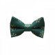 Christmas Baby Bow Tie Snowflakes Green