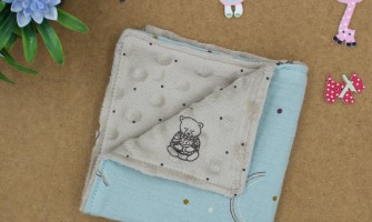 Discover the Perfect Care Cloth for Your Baby: Handmade Rainbows Dusty Green Reusable Cloth