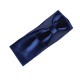 Dark Blue Velvet Baby Hair Band With Small Bow