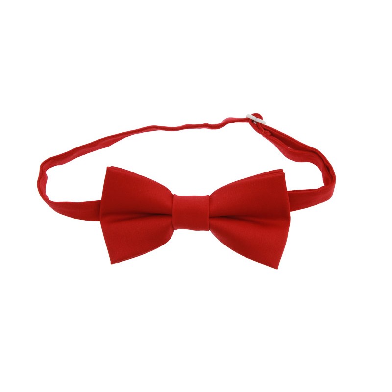 Handmade Red Men's Pre-Tied Bow Tie
