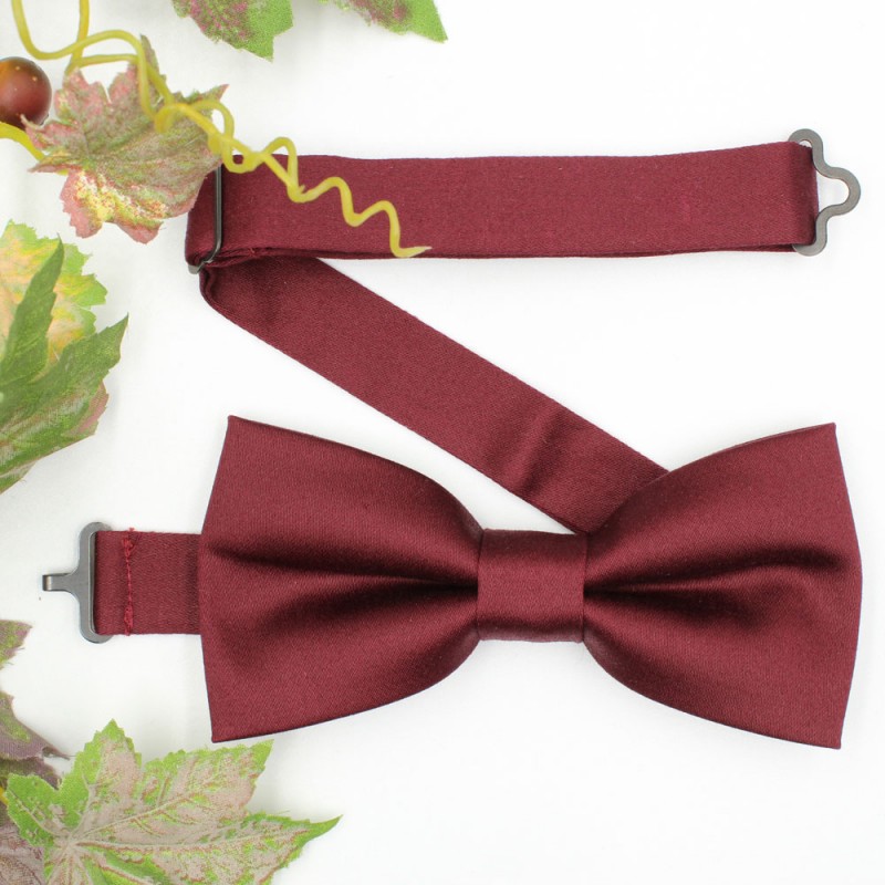 Handmade Bordeux Men's Pre-Tied Bow Tie