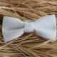 Handmade White Men's Pre-tied Bow Tie