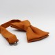 Men's Linen Bow Tie Rust Brown