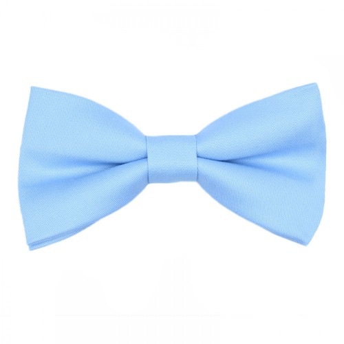 Handmade Blue Siel Men's Pre-Tied Bow Tie