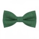 Dark Green Linen Men's Pre-Tied Bow Tie
