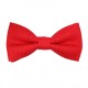 Handmade Red Linen Men's Pre-Tied Bow Tie