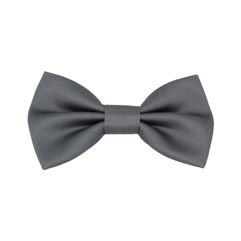 Gray Kid Pre-Tied Bow Tie For 2-6 Years Old