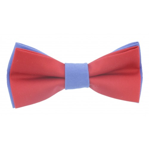  Red - Blue Men's Pre-Ties Bow Tie