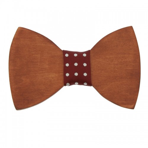 Mahogany Wooden Kid's Bow Tie For 7-14 Years Old