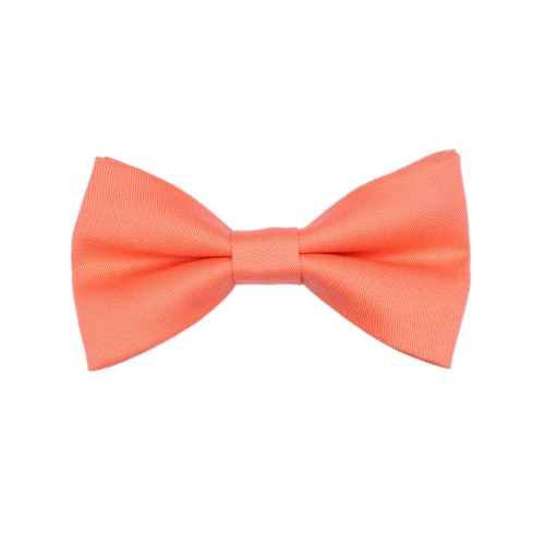Handmade Coral Kid Pre-Tied Bow Tie 7-14 Years Old