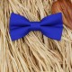 Handmade Royal Blue Kid Pre-Tied Bow Tie For 3-6 Years Old