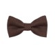 Handmade Brown Linen Kid Pre-Tied Bow Tie For 3-6 Years Old