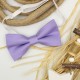 Handmade Purple Lilac Pre-Tied Bow Tie For 7-14 Years Old