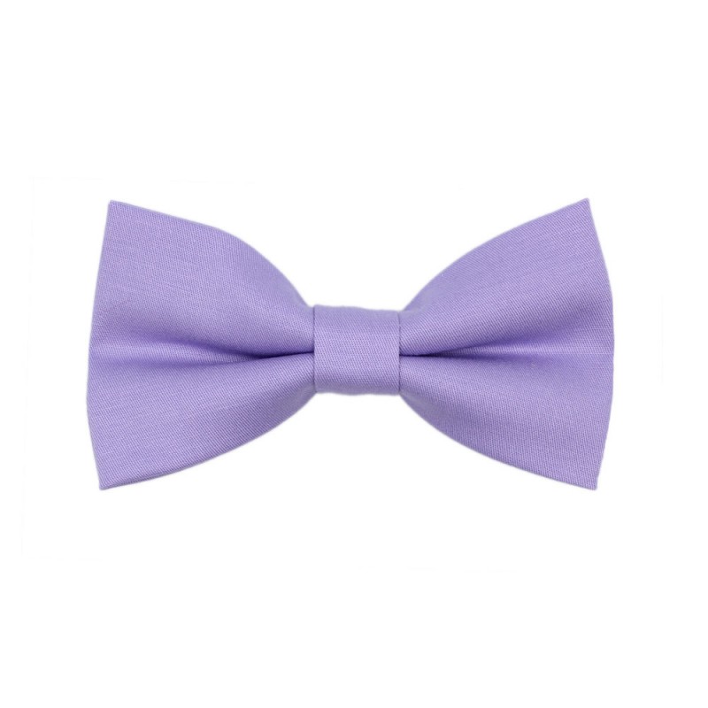 Handmade Purple Lilac Kid Pre-Tied Bow Tie For 3-6 Years Old