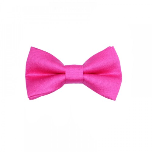 Handmade Fuchsia Baby Pre-Tied Bow Tie 0-36 Months Old