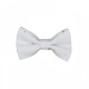 Christmas Baby Bow Tie White With Gold Stars