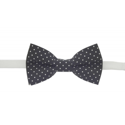 Black & White Polka Dot Baby Bow Tie 0-12 Months Old
