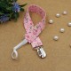 Handmade Clip Pacifier Pink Floral