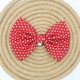 Red Cat Dog Bow Tie With White Stars