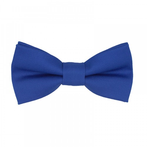 Handmade Royal Blue Kid Pre-Tied Bow Tie For 3-6 Years Old
