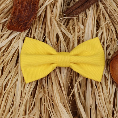 Yellow Kid Pre-Tied Bow Tie For 2-6 Years Old