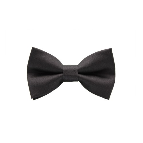 Anthracite Gray Kid Pre-Tied Bow Tie For 2-6 Years Old