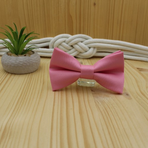 Pink Kid Pre-Tied Bow Tie For 2-6 Years Old
