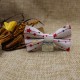Christmas Children's Bow Tie White With Red Garland 2 To 6 Years Old