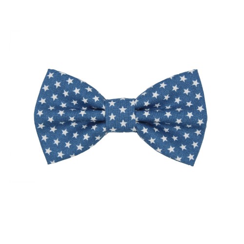 Children's Bow Tie Blue Jeans With White Stars 2 to 6 Years