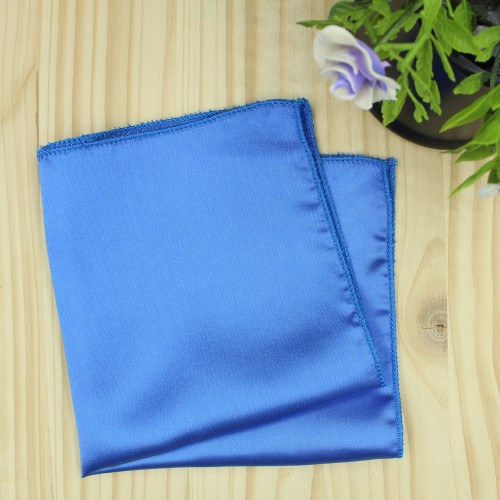 Satin Blue Pocket Handkerchief