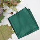 Satin Pocket Square Dark Green