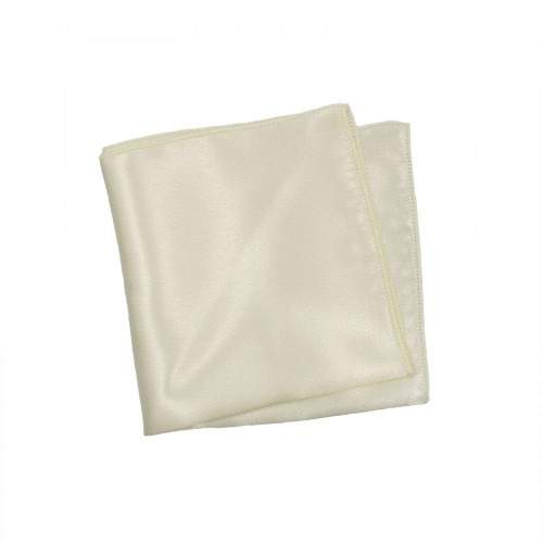 Satin Ecru Pocket Handkerchief