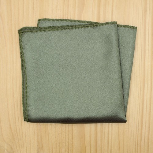 Satin Khaki Pocket Handkerchief