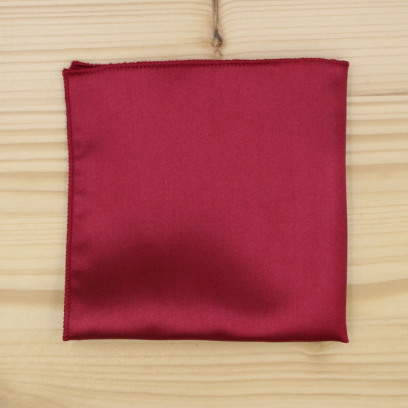 Saten Burgundy Pocket Handkerchief
