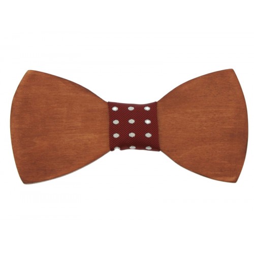 Mahogany Wooden Men's Bow Tie