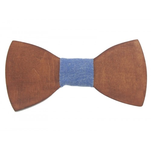 Mahogany Wooden Men's Pre-Tied Bow Tie